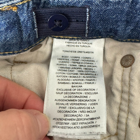 Polo Ralph Lauren Jeans Girls 12 Wide Leg Patchwork Paint Splatter Elastic Waist - Picture 9 of 10